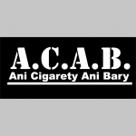 A.C.A.B.  Ani Cigarety Ani Bary mikina s kapucou stiahnutelnou šnúrkami a klokankovým vreckom vpredu  